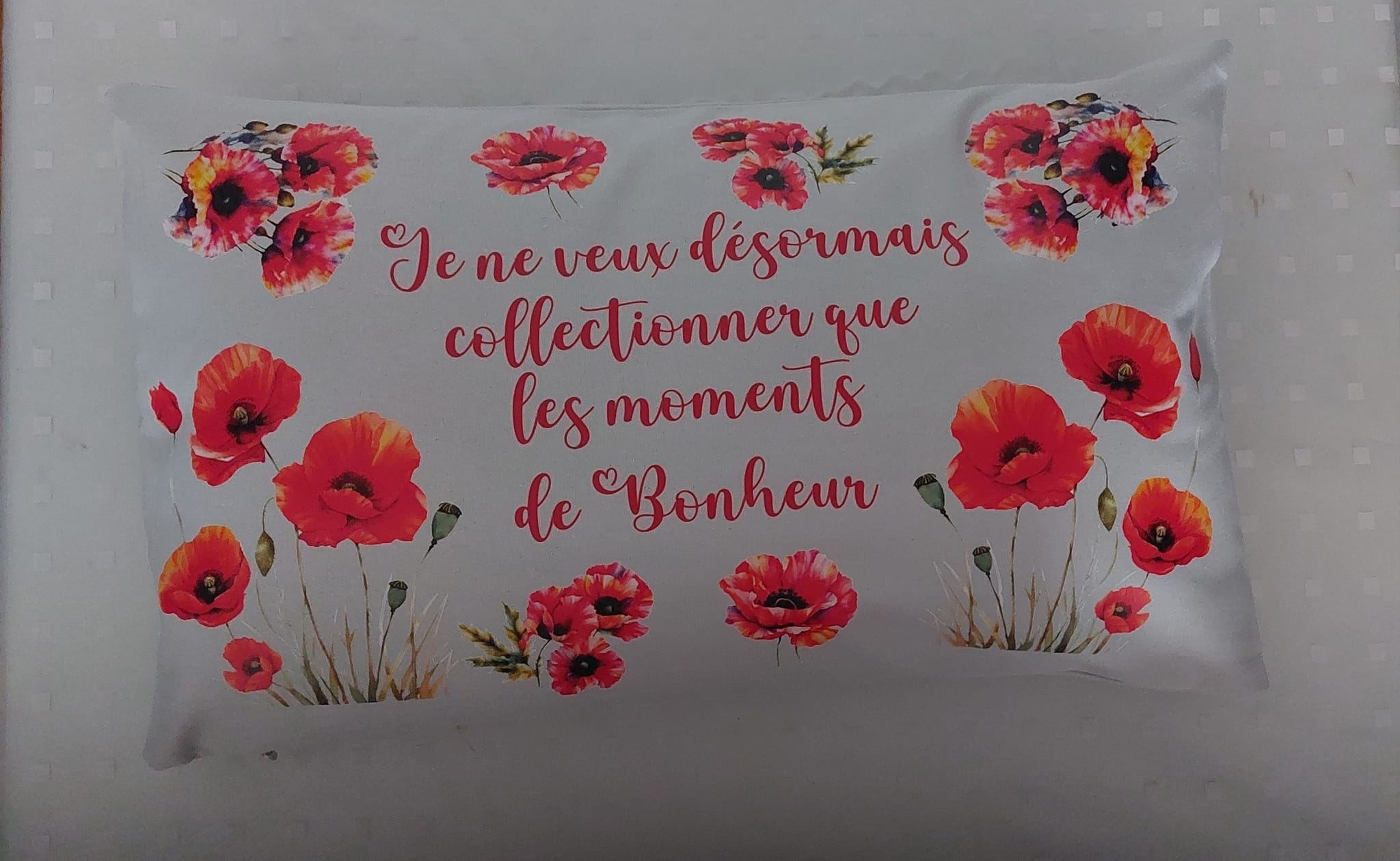 Création textile personnalisée réalisée à l'Atelier de Syl' — impression artisanale