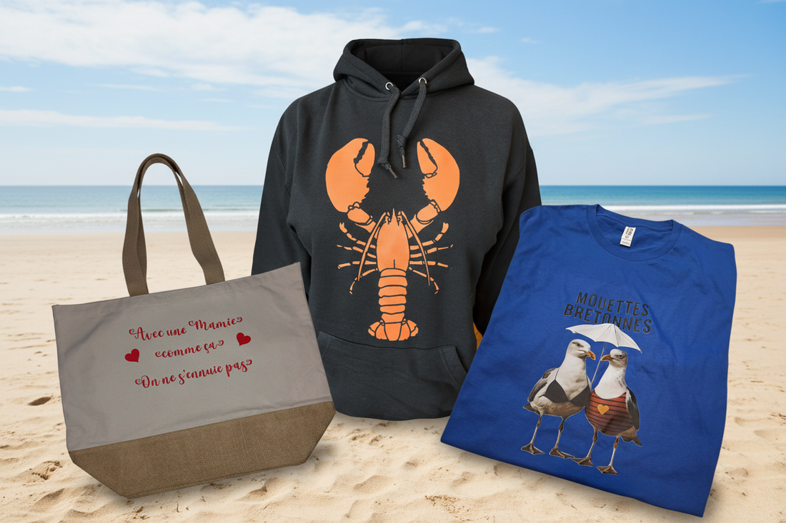 L'été breton s'habille 🌞 : t-shirts, sacs de plage et cadeaux originaux