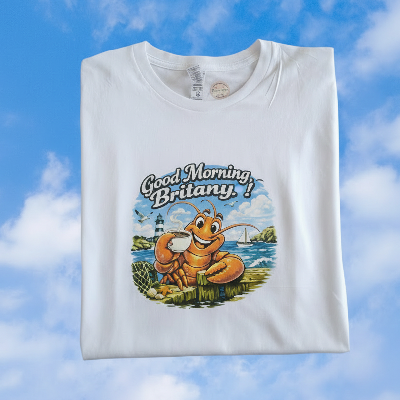 T-shirt Homard "La Bretagne, ça vous gagne !"