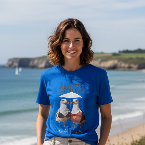 T-shirt "Mouettes bretonnes"
