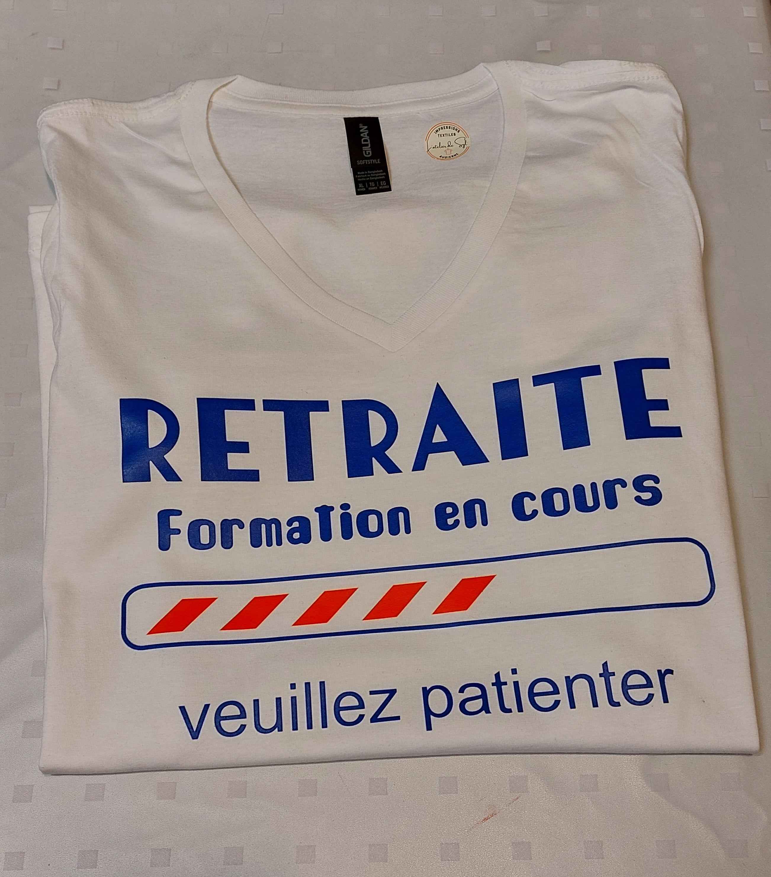 T-shirt Retraite Formation en cours
