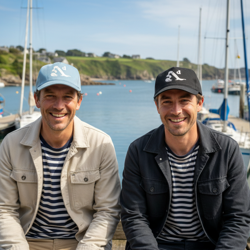 Casquette avec le logo d'Audierne Bretagne