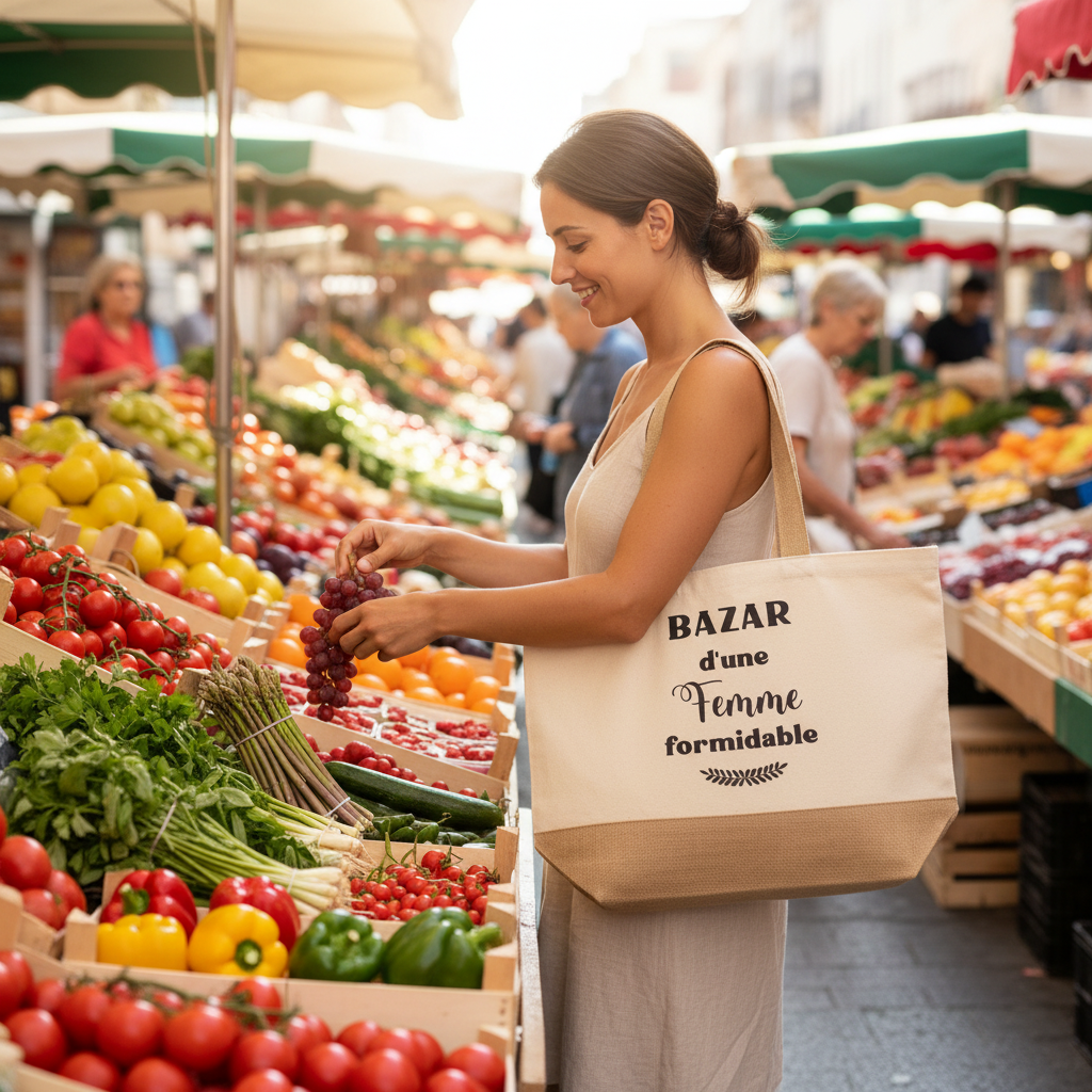Grand sac de plage ou shopping