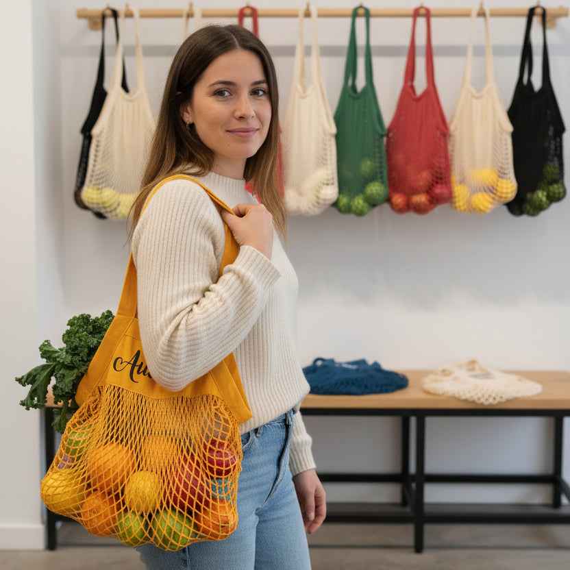 Sac filet pour les courses de dernière minute !