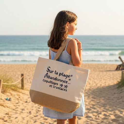 Grand sac de plage ou shopping