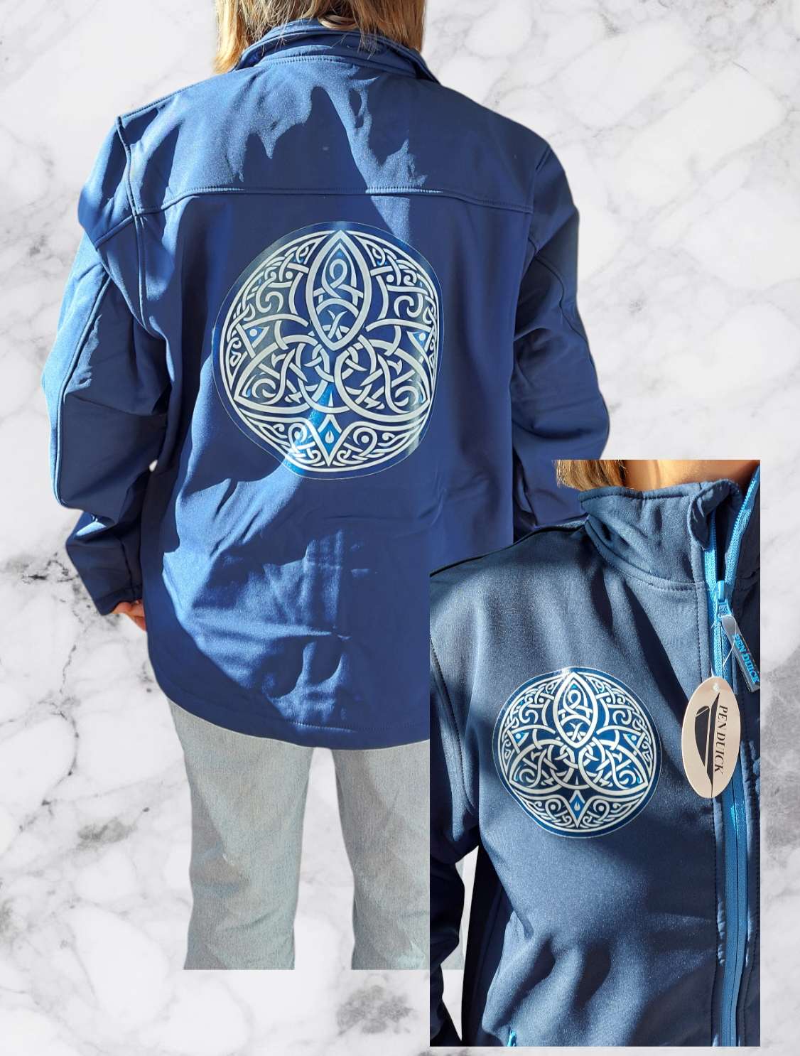 Veste softshell homme motif celtique triskel Penduick