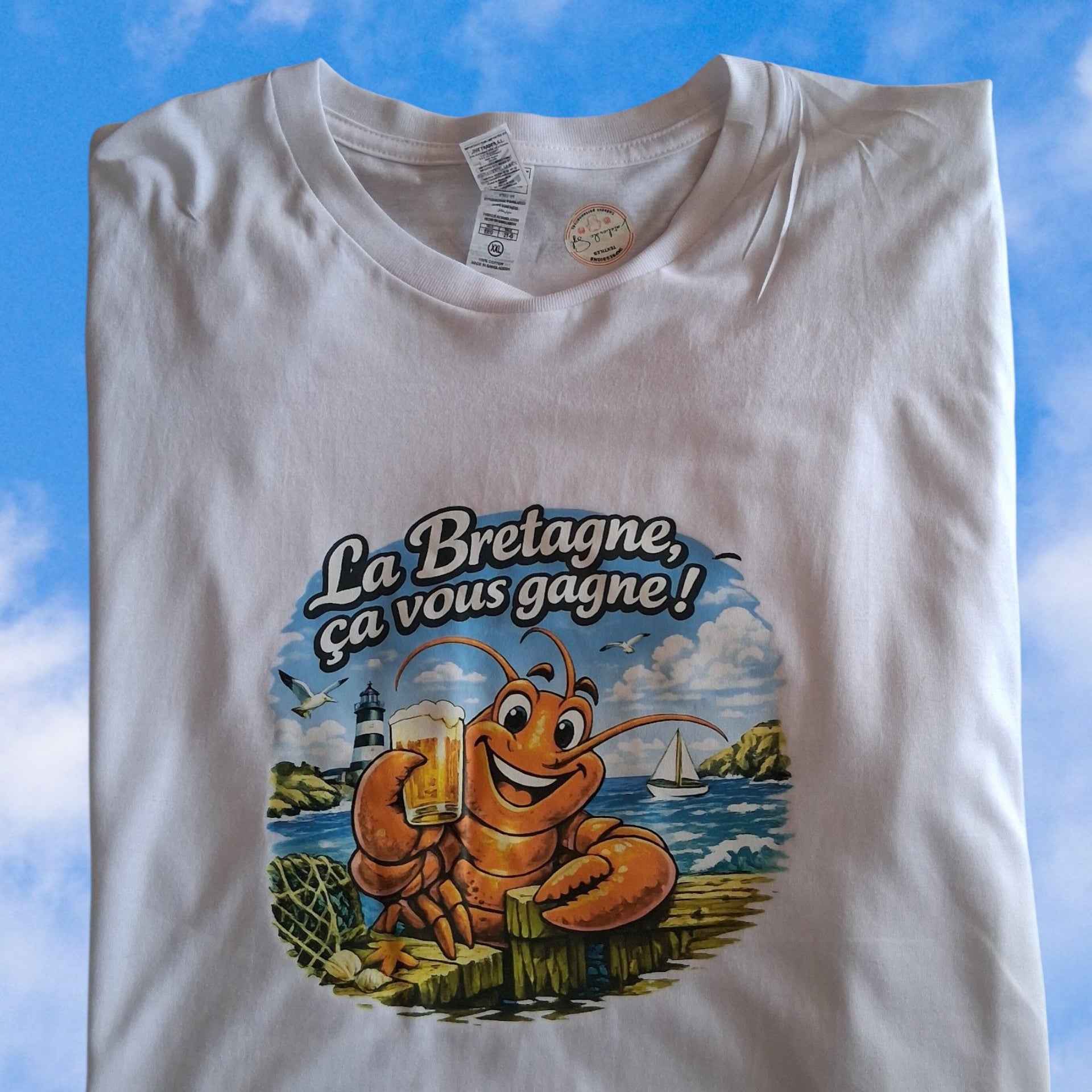 T-shirt Homard "La Bretagne, ça vous gagne !"