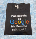 T-shirt "Ma femme sait tout !"