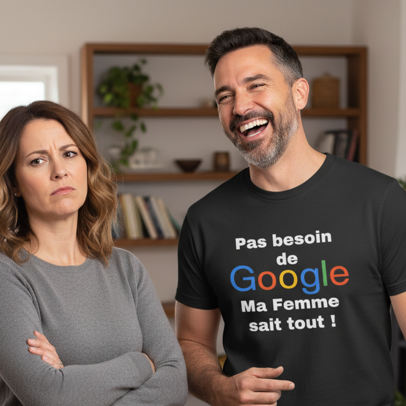 T-shirt "Ma femme sait tout !"